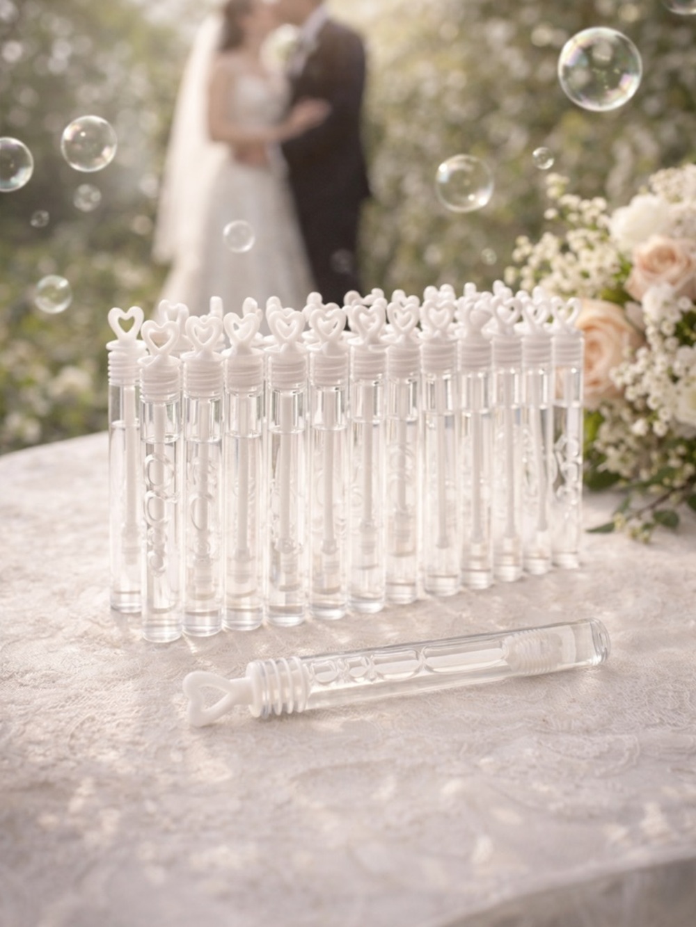 Set of 25 Bubble Wands | Party Favors | Wedding Exit Decor